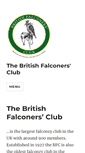 Mobile Screenshot of britishfalconersclub.co.uk