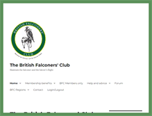 Tablet Screenshot of britishfalconersclub.co.uk